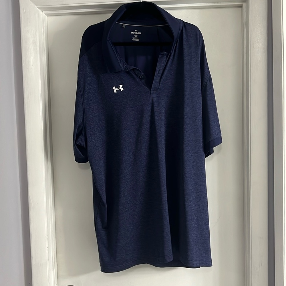 Men’s 5 XL navy under armour polo